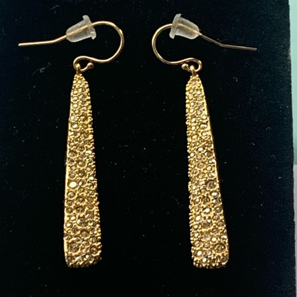 Alexis Bittar Jewelry - ALEXIS BITTAR • Vintage Miss Havisham Modern Sculpted Crystal Encrusted Earrings